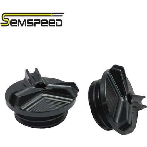 SEMSPEED M27*3 Gold Blue Red Engine Oil Drain Filler Cup Plug Screw Bolt For Yamaha MT-03 MT-25 MT-01 YZF R3 R25 R125 All Years