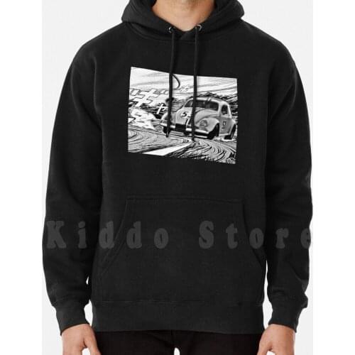 Herbie Drift hoodie long sleeve Veedub Racecar 53 Love Bug Drift