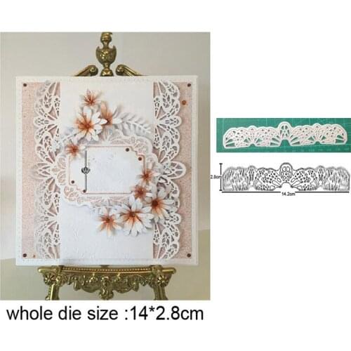 Flower leaf edge border metal cutting dies Embossing dies Scrapbooking dies paper craft knife mould blade punch stencils dies