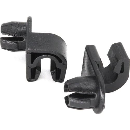 Trim Hood Bonnet Stay Rod Clip Rivet 2pcs ABS Plastic Black For Berlingo C3 C4 2008 301 208 308 Partner New