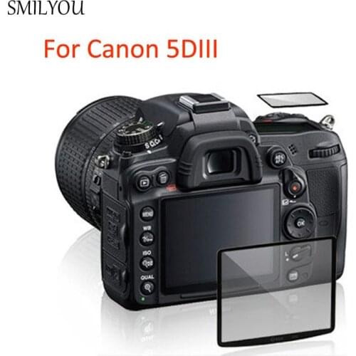 SMILYOU 1Pcs Professional LCD Optical Glass Screen Protector for Canon 5DIII Compact Glass Protective Film camera accessories