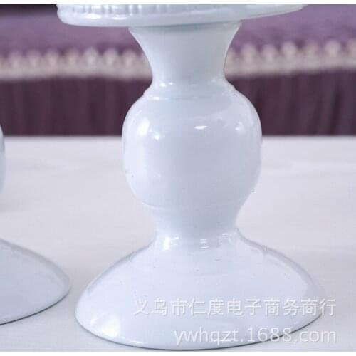 C Iron Candlestick crafts wedding table glass candlestick candle wholesale Home Decoration
