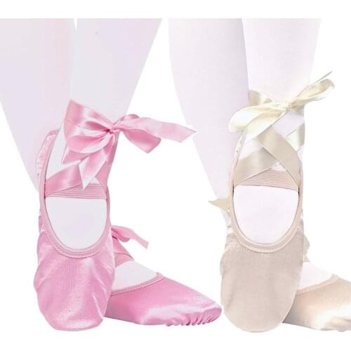 2020 new Professional Ballet Pointe Shoes Girls Women Ladies Satin Ballet Shoes With Ribbons