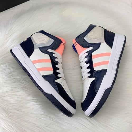 Women Fashion Shoes High-Top Flats Platform Stripe Girls Breathable Antislip Sneakers Zapatos De Mujer Tenis Zapatillas