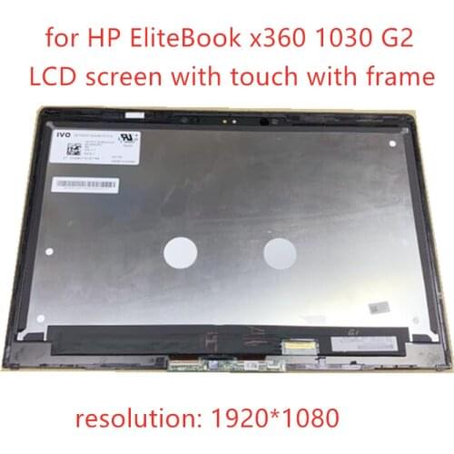 13.3 inch LCD Screen Display Assembly replacement For HP EliteBook x360 1030 G2 Touch Screen Digitizer Assembly 1920*1080