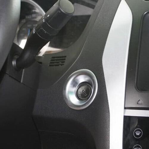 1x Matt ABS Car Ignition key lock keyhole Ring Switch Trim Cover Decoration For Ford Explorer