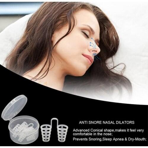 2Pcs/2Box Healthy Care Anti Snore Apnea Nose Clip Anti-Snoring Breathe Aid Stop Snore Device Sleeping Aid Equipment Stop Snoring