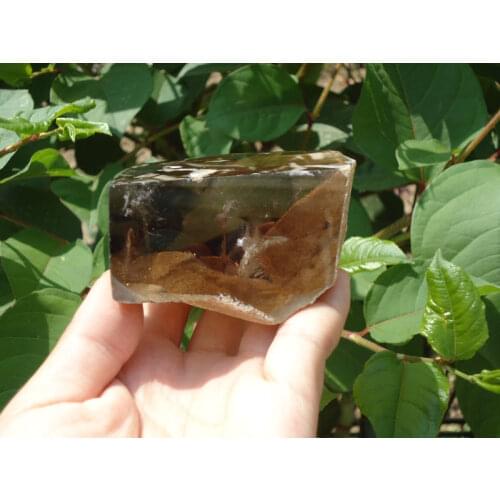 500g Natural Smoky Quartz Stone Irregular Shape Hand Stone Fengshui Reiki Healing Home Decor