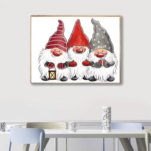 5D Diamond Painting Santa Claus Cross stitch DIY Full Diamond Embroidery Mosaic Rhinestone Picture Home Decor Christmas gift
