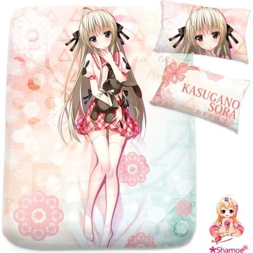 Anime Cartoon Cosplay Yosuganosora Kasugano Sora Mattress Cover Fitted Sheet Fitted cover bedspread counterpane