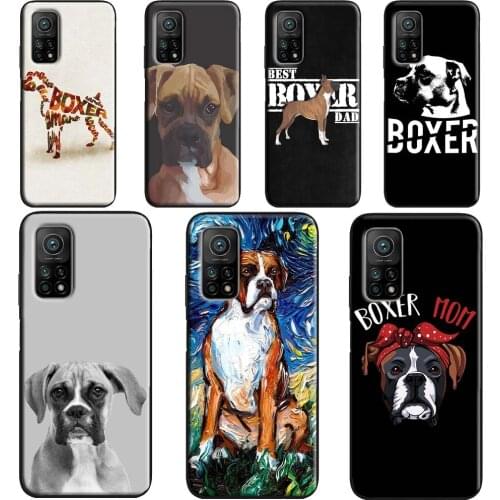 Boxer Dog Puppy Case POCO X3 Pro F3 F1 F2 M3 Pro Cover For Xiaomi Mi 11 Lite Ultra Note 10 Mi 9T 10T Pro