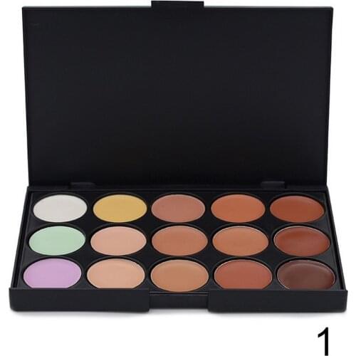 By DHL 100pcs UCANBE Professional 15 Color Camouflage Facial Concealer Palettes Neutral Contour Cream Makeup set Cosmetic tool