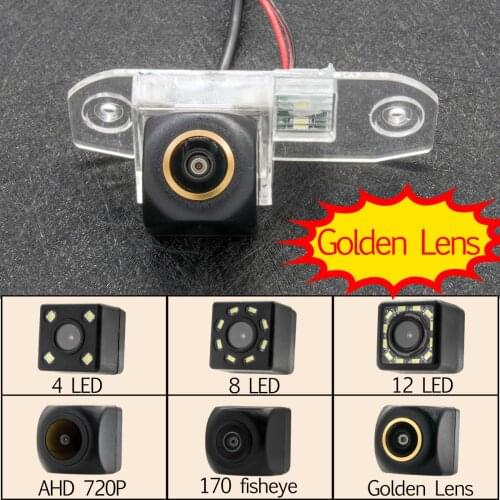 175 Degree Fisheye MCCD 12LED HD Car Rear View Camera For Volvo S40 S60 S80 XC90 XC60 V60 S80L S60L S40L Car Parking Monitor