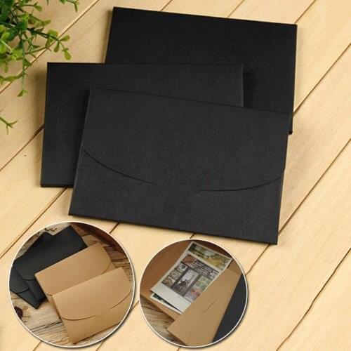 10Pcs Kraft Paper Envelope Blank Paper Window Envelopes Wedding Invitation Photo Postcard Gift Box Letter Storage Packaging