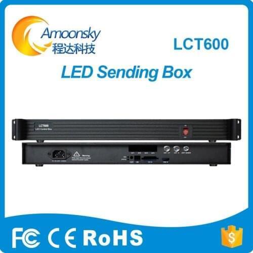 Led sending box lct600 support 1pc novastar msd600 full color led screen controller outdoor led display screen usage
