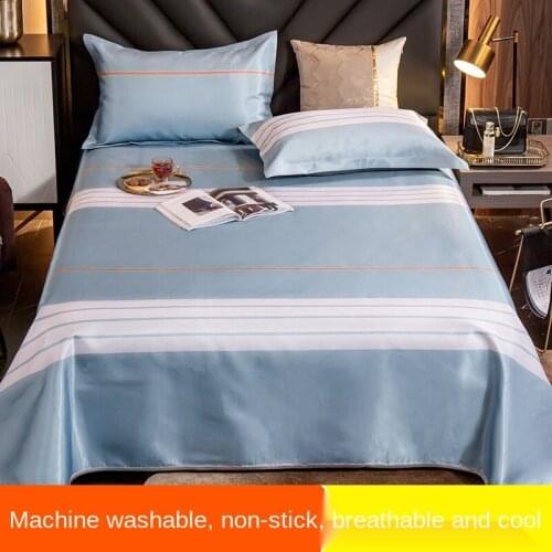 Viscose Fiber Mat Three-Piece Set of Summer Sleeping Mat Washable Foldable