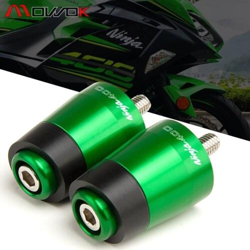 Motorcycle CNC handlebar grips bar ends Slider For Kawasaki NINJA400 Ninja 400 ninja400