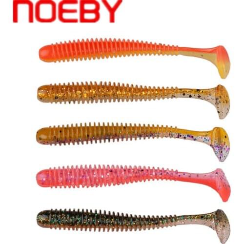 NOEBY S3101 Soft Lures 50mm 60mm 75mm 87.5mm Silicone Bait Isca Artificial Pesca Peche Leurre Souple Wobbler Bass Pike Fish Lure