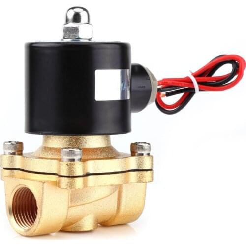 New DC 12V 1/2" Solenoid Valve Normal Closed Electric Valve for Water Air Fuels Gas Zinc Alloy Body Check Valve