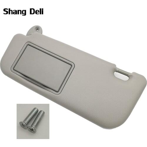 Left Right sun visor Gray for Toyota Corolla 2014 - 2018 with a make-up mirror sun visor Windscreen Auto accessories