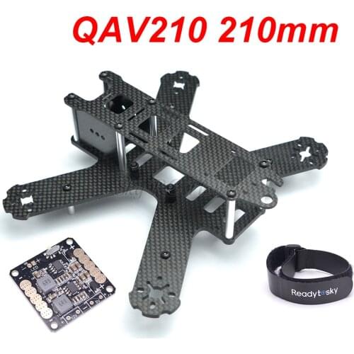 QAV210 210mm 210 Full Carbon Fiber & PDB Board W/ BEC 5V & 12V For Lisam LS-210