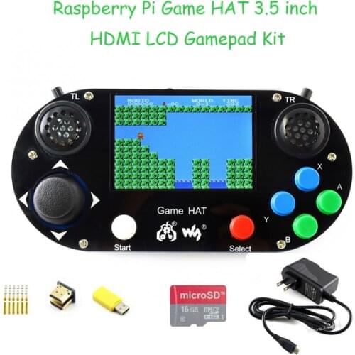 Raspberry Pi 3B+ Game LCD 3.5inch HDMI LCD Gamepad on board for Raspberry Pi zero w+Micro SD Card+Power Adapter