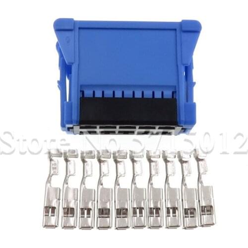 10 Hole 98174-1004 Automotive Blower Resistor Plug Car Air Conditioner Cable Socket For Peugeot