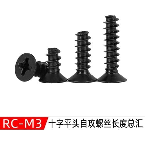 9PCS 02088 HSP TPE 3*14 FH Screw For RC 1/10 Model Car Spare Parts