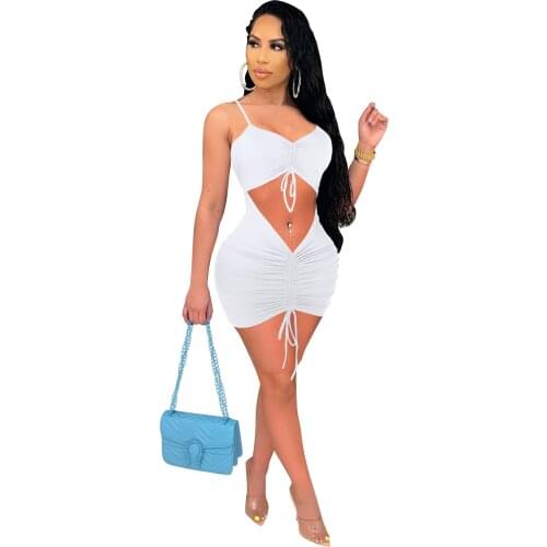 Sexy Women Summer Dress Bandage Bodycon Sleeveless Evening Party Club Short Mini Dress 2021 Fashion Women Clothes