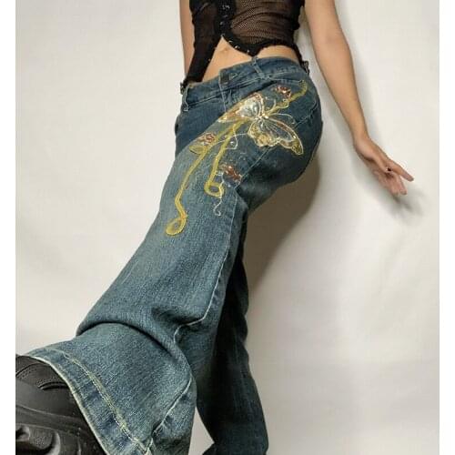 Женские джинсы с вышивкой Siddons China At AliExpress
