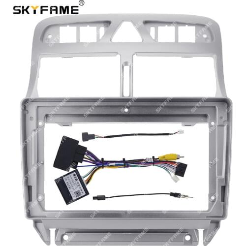 SKYFAME Car Frame Cable Canbus For PEUGEOT 307 307CC 307SW 2002-2013 Screen Dask Kit Fascia Frame