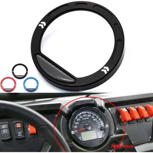 Speedometer Bezel for Polaris RZR 570 800 900 1000 Instrument Meter Ring Cover Techometer Speedometer Gauge Meter Ring Trim