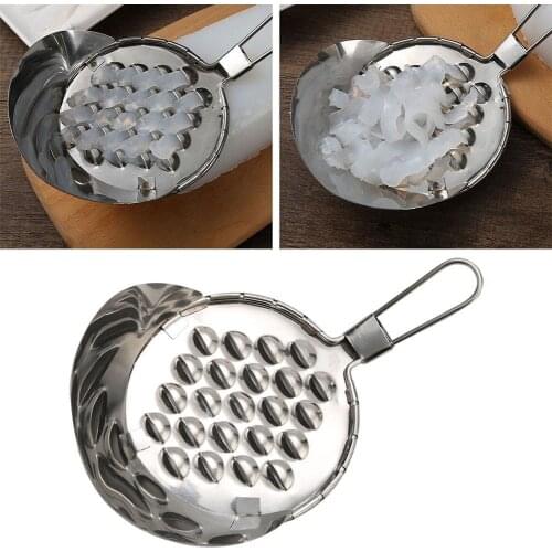 Steel Jelly Leak Hole Planer Scraper Scraper Jelly Powder Scraper Chinese Traditional Kitchen Liangpi Tool