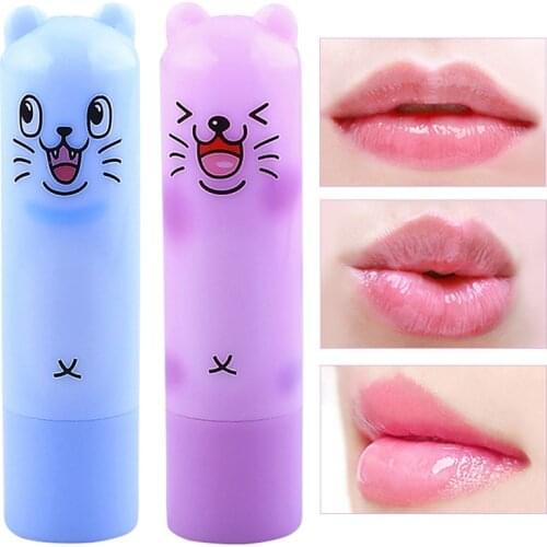 Moisturizing Lipstick Lip Balm Fix Dry Lips Gift Long Lasting Portable Cute Cartoon MH88