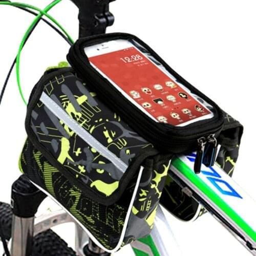 Bike bags, front touch screen phone bag, mountain bike bag