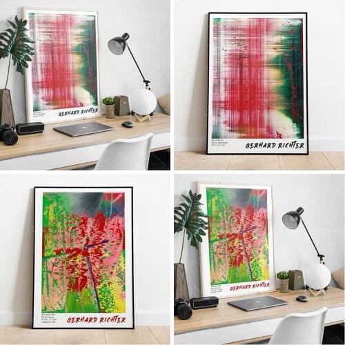 Gerhard Richter Exhibition Poster, Fuji Painting, Gerhard Richter Art Print, German Art, High Quality Printable Poster
