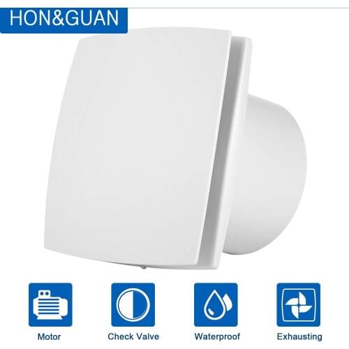 150mm Home Silent Exhaust Fan for Bathroom Toilet Extractor Wall Ceiling Window Kitchen Ventilation Outlet Air Ventilator