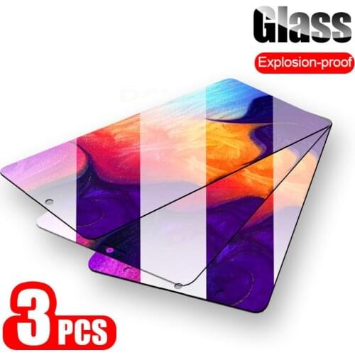 3PCS screen protector tempered glass for samsung galaxy a02s a12 a42 a52 a72 a70 a50 a30 a20 a20e a40 a80 protective film