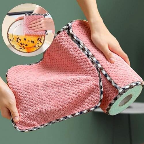 10Pcs Anti-Grease Rag Super Absorbent Cleaning Cloth Kitchen Washing Dish Towel Washing Dish Towel Washing Dish Towel
