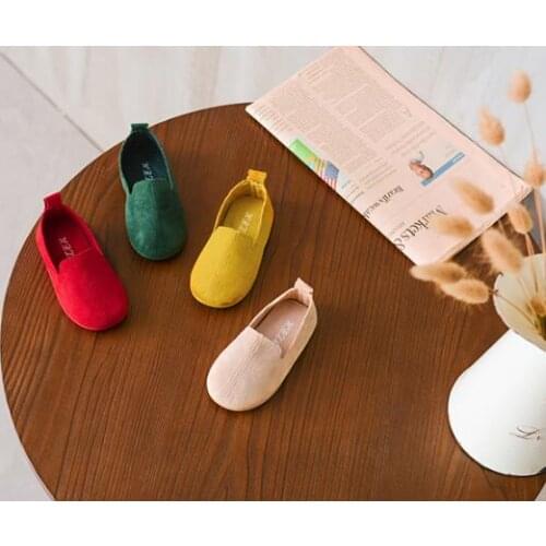 4 Colors All Sizes 22-33 Children Shoes PU Leather Casual Styles Boys Girls Shoes Soft Comfortable Loafers Slip On Kids Shoes