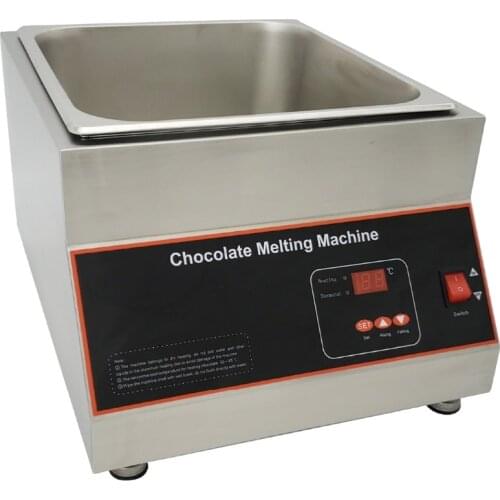 Digital Display Air Heating Chocolate Melting Machine One Grid Chocolate Warmer Melter Furnace Melt Cheese Warm Milk Hot Sale