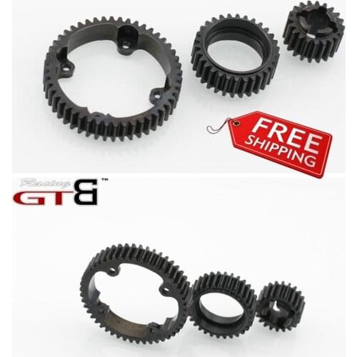 GTB Racing Steel Spur Gear 20T + 30T + 48T For HPI KM Rovan Baja 5b ss 5t 5sc GR047 free shipping rc car