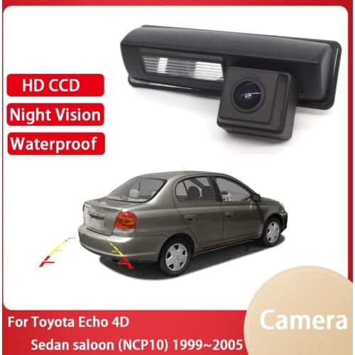 Rear view cameraFor Toyota Echo 4D Sedan saloon (NCP10) 1999 2000 2001 2002 2003 2004 2005 CCD HD Night Vision parking Camera