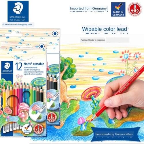 STAEDTLER STAEDTLER 144 50nc12/24 Color Wipable Colored Pencil Childrens Painting Colored Lead