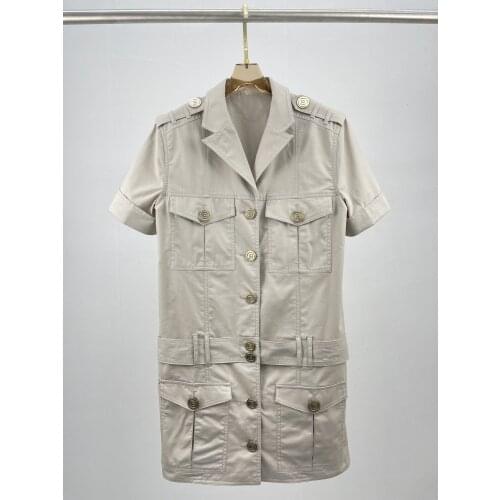 Fashion 2021SS Summer Luxury Women Short Sleeve Cotton Casual Dress For Female Ddxgz2 6.18