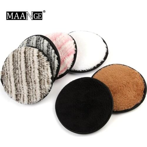 6 Colors Soft Flannelette Makeup Puff Double Sided Makeup Sponge for Women Lady Beauty Face Cosmetic Makeup Cleaning Tool