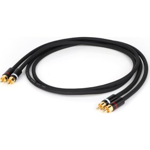 Pair(2pcs) Hifi Canare 5N OFC Audio RCA cable High End HIFI RCA Audio Cables,gold plated Rca plug