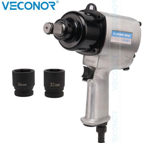 3/4 Inch Drive Air Impact Wrench 1300N.m High Torque Pneumatic Spanner Tyre Screws Sleeving Tool Pneumatic Tool Alloy Steel