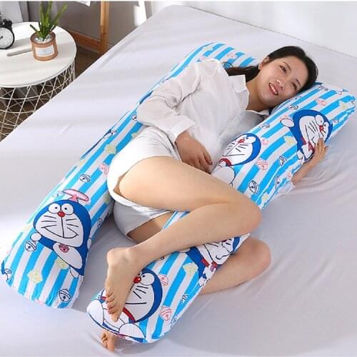 Sleeping Support Pillow For Pregnant Women Body 100% Cotton Rabbit Print U Shape Maternity Pillows Pregnancy Side Sleepers