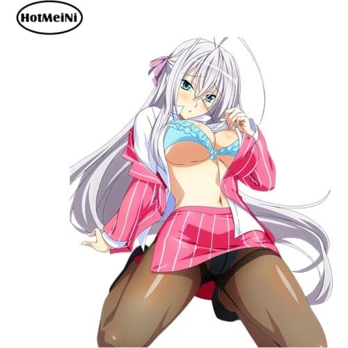 HotMeiNi Sexy Car Stickers High School DxD Rossweisse Shidou Irina Render Car Styling Vinyl Car Window Wiper Decal Accessories